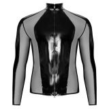 2890542 Black Level Vinyl Shirt Men Black