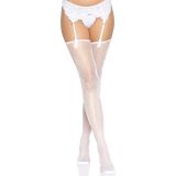 Панчохи Leg Avenue Daisy Dot Fishnet Stockings One Size White Панчохи Leg Avenue Daisy Dot Fishnet Stockings One Size White
