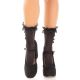 Носочки ажурные с рюшами Leg Avenue Mini Bow Lace Anklet Black