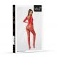 Бодістокінг - Bodystocking 2037, red - One Size