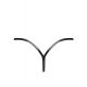 Трусики Noir Handmade P014 Dominae PVC panty with silver clasp 3XL
