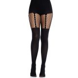 Колготки Leg Avenue Garter Illusion Tights with Net Detail One Size Black Колготки Leg Avenue Garter Illusion Tights with Net Detail One Size Black