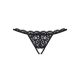Жіночі стрінги - Obsessive 831-THC-1 Crotchless Thong Black