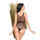 Боди Penthouse Enjoy The Moment S/L Black, крупная сетка, плотная вставка под грудью