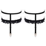 2460939 Cottelli Collection Suspender Garters Black