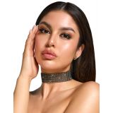 2450488 Cottelli Collection Rhinestone Choker - black {} S-L 2450488 Cottelli Collection Rhinestone Choker - black {} S-L