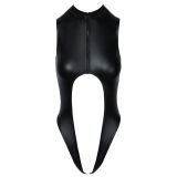 2644495 Cottelli Collection Crotchless Body Zip Black