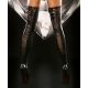 Чулки со шнуровкой Lolitta Lacing Stockings (черные с красным S/M)