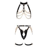 2001128 Zado Leather Harness Set Black