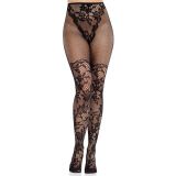 Колготки Leg Avenue Dahlia Lace Tights with Net Thigh Detail One Size Колготки Leg Avenue Dahlia Lace Tights with Net Thigh Detail One Size