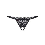 Жіночі стрінги - Obsessive 831-THC-1 Crotchless Thong Black