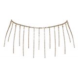 2450437 Cottelli Collection Bikini Chain Rhinestones - Gold {} S-L