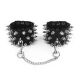 Наручники з шипами Art of Sex - Rose Spiked Leather Handcuffs, натуральна шкіра