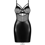 Сорочка Obsessive Dominna chemise & thong S/M