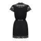 Obsessive 810-PEI-1 peignoir black S/M