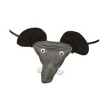 Чоловічі стрінги Слон зі звуком Elephant undies with elephant sound, black - one size