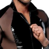 2890542 Black Level Vinyl Shirt Men Black