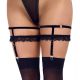 2460939 Cottelli Collection Suspender Garters Black