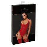 Боди Noir Handmade F352 Red powerwetlook body - 3XL