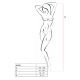 Бодистокинг Passion BS050 white, комбинезон, имитация чулок и пояса