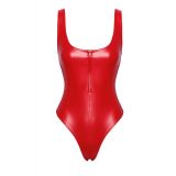 Боди Noir Handmade F352 Red powerwetlook body - 3XL