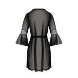 Пеньюар Passion LEAFA PEIGNOIR black S/M - ECO Passion