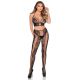Комплект Leg Avenue Net & Lace Crop Top and Tights One Size Black