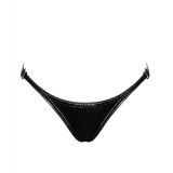 Трусики Noir Handmade P014 Dominae PVC panty with silver clasp M