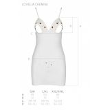 Сорочка з вирізами на грудях + стрінги LOVELIA CHEMISE white S/M - Passion