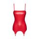 Корсет із підв'язками для панчіх Noir Handmade F368 Bombshell Fierce Corset-belt Red S