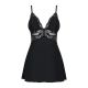 Obsessive 810-BAB-1 babydoll & thong black S/M