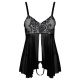 2741547 Babydoll & Thong - Black {} M