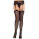 Колготки-чулки Leg Avenue Heart Garterbelt Stockings One Size Black