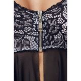 2741547 Babydoll & Thong - Black {} M