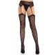Колготки-чулки Leg Avenue Heart Garterbelt Stockings One Size Black