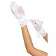 Перчатки Leg Avenue Floral lace wristlength gloves White