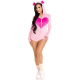 Комбінезон «Солодкий ведмедик» Leg Avenue Sweetheart Bear Velvet Romper M