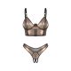 Комплект Obsessive Soranna top & crotchless thong 2XL/3XL