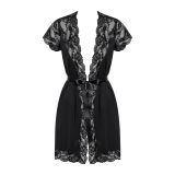 Obsessive 810-PEI-1 peignoir black XXL