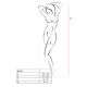 Ажурный бодистокинг с имитацией чулок Passion BS074 white