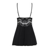 Obsessive 810-BAB-1 babydoll & thong black S/M