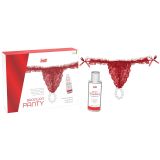 Лубрикант з трусиками - Intt Brazilian Panty Red + Strawbery Gel, 50 мл