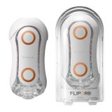 Мастурбатор Tenga FLIP ORB — Orange Crash, з можливістю зміни тиску та стимулювальними кульками всер
