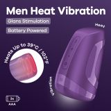 Мастурбатор Satisfyer Men Heat Vibration Battery Series имитатор минета, подогрев и вибрация