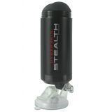 Topco Sales CyberSkin® Stealth Double Stroker, Mouth & Ass - двойной мастурбатор на присоске ротик+попка, 27х8 см