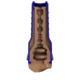 Мастурбатор-вагина Fleshlight Boost Bang Medium Dark Flesh, плавающие кольца Turbo Tech