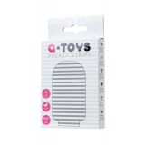 Мастурбатор Toyfa A-Toys Pocket Stripy, TPR, белый, 7,8 см (растягивается до 30 см)