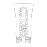 Tenga Keith Haring Soft Tube Cup - Мастурбатор с контролируемой интенсивностью, 12.7х4.5 см (белый)