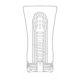 Tenga Keith Haring Soft Tube Cup - Мастурбатор с контролируемой интенсивностью, 12.7х4.5 см (белый)