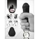 Gvibe Gegg Black - мастурбатор яйцо, 6.5х5 см.